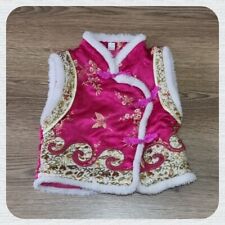 Girls Vest Coat Chinese New Year Traditional Tang Coat