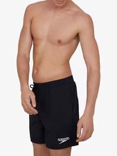 SPEEDO MENS BLACK SWIM-SHORTS