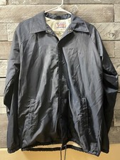 Vintage Coachman 100% Nylon Full Snap Button Ip Jacket Size S