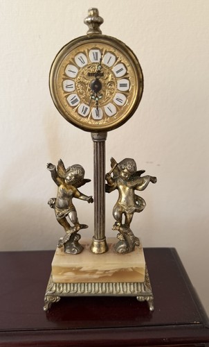 Estyma carriage clock cherub - estyma,