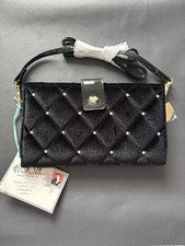 Black Velvet Diamanté Studded