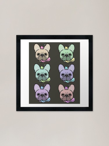 Punk frenchie french bulldog - french,