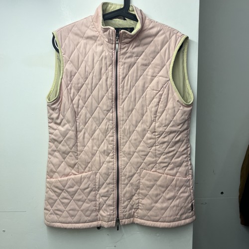 Barbour pink quilted gilet - pink,