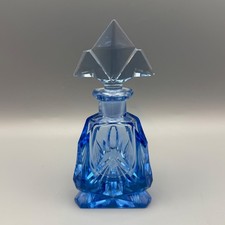 Vintage art deco glass blue - art,