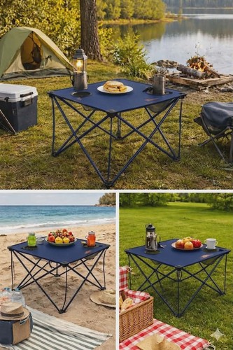 Folding camping table - folding,