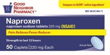 GNP NAPROXEN 220MG CPL 50CT 