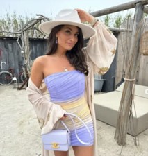 Zara Tulle Strapless Dress