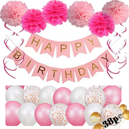 38pcs happy birthday banner - 38pcs,