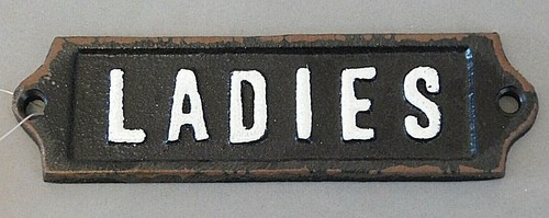 Vintage toilet door - vintage, sign