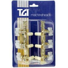Guitar Machine Tuning Head Classical 3 In A Line Gold Lyra - TGI