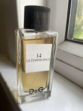 Dolce & Gabbana D&G 14 La Temperance 100ml EDT Discontinued Perfume Approx 90ml
