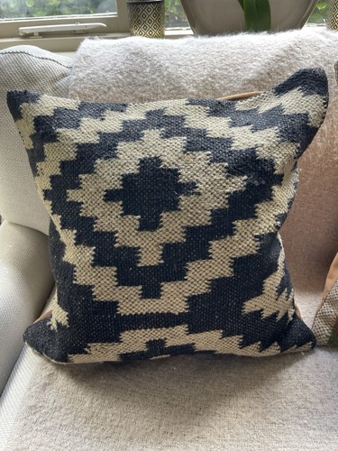 Handwoven wool jute cotton - handwoven,