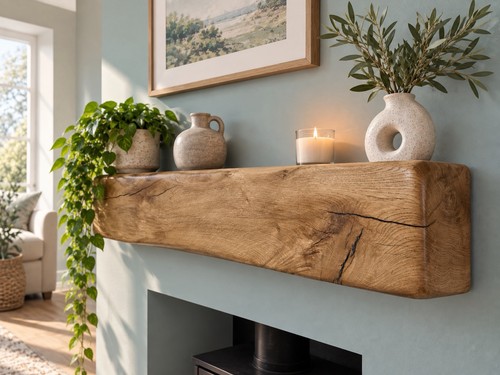 10x20cm solid oak beam - 10x20cm,