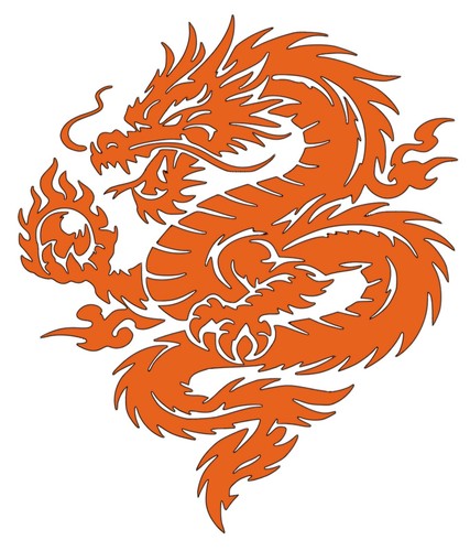 Dragon mythical creature decal - dragon,