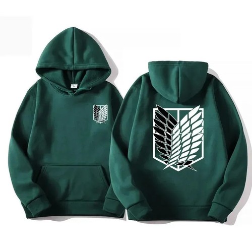 Attack titan men hoodie - on,