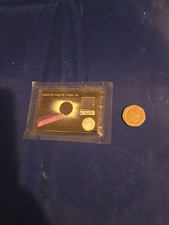 Meteorite card. Stardust from Chinga SRC 15 Meteor. Sealed