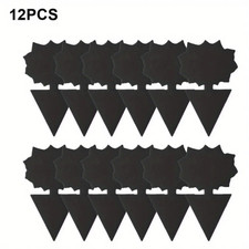 12/24Pcs Black Sticky Fly Trap