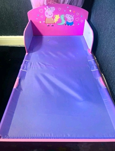 Peppa pig wooden toddler - peppa, bed