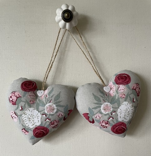Pair heart door hangers - door,