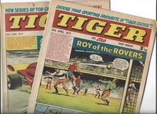 2 VINTAGE TIGER & JAG COMICS 10th APRIL 1971 & 22nd JUNE 1974