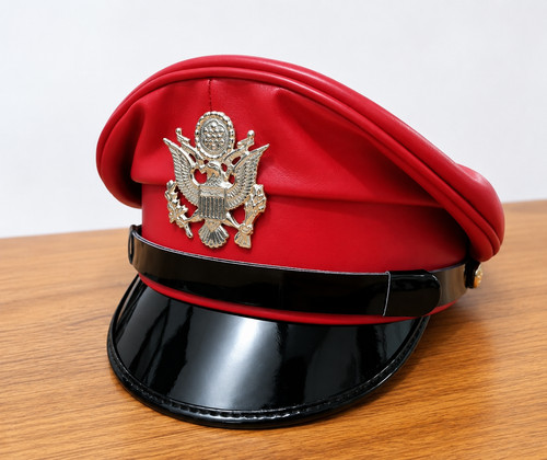 Red military officer - dress, cap