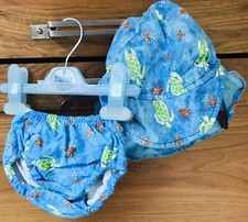 JOJO Swim Nappy And. Matching Sun Hat 6 To 12 Months