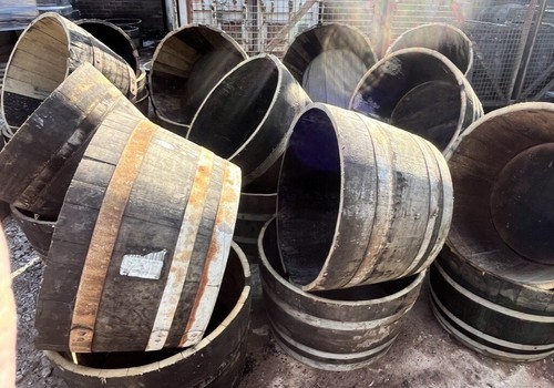 Half barrel planters - planters,