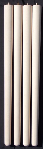 Set tapered beech legs - tapered,
