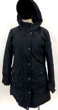 Michael Kors Womens Puffer Hooded Down & Feather Parka Coat S 9098 Used black
