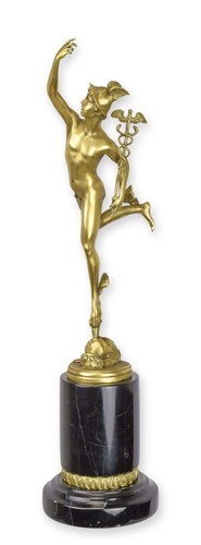 Polished bronze sculpture
