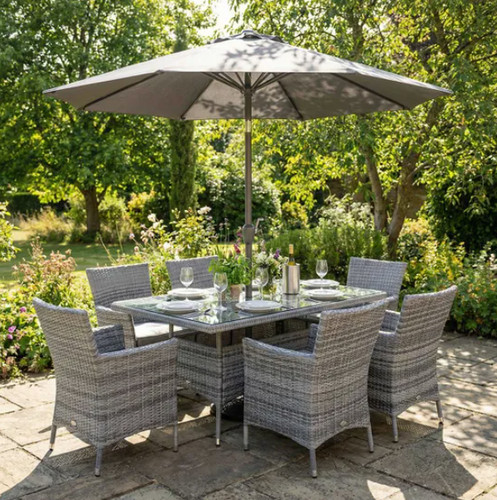Monaco seater rattan dining - 6,