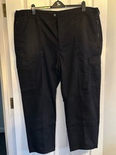 Ex Police Security Combat Patrol Trousers Black 50inch XL Length 