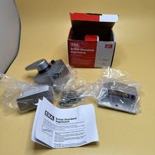 ERA 1830-35-1 40mm Maximum Security BS Nightlatch with Satin Chrome Body, Gray