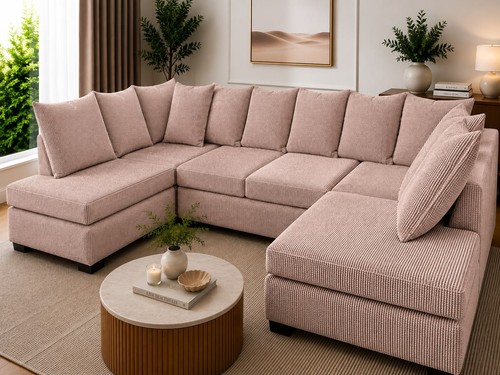 Seater shape sofa with - seater, u