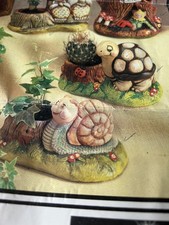 Latex Mold to make owls and snail planter.