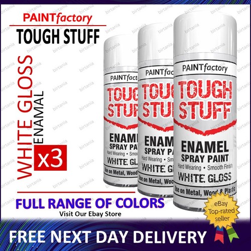 Enamel white gloss - 3x, tough