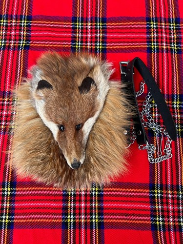 Men scottish fox face fur - face,