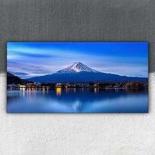 Canvas Wall Art Image Photo Print Ready To Hang 100x50 Fuji Mountain Landscape