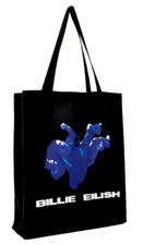 BILLIE EILISH Tote Shopper Bag Black Cotton BNWT Primark Licenced