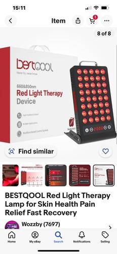 Bestqool red light therapy - red,