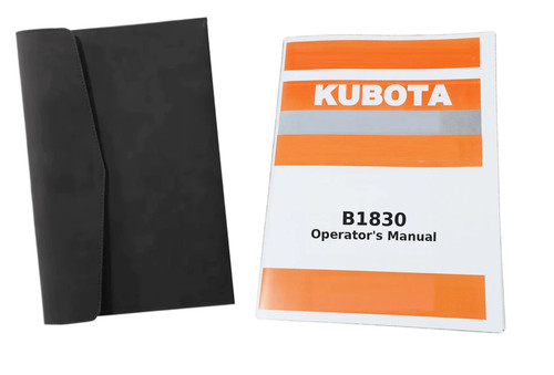 Kubota b1830 operator manual - b1830, operator's