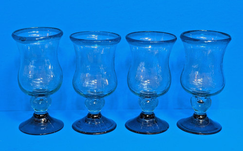 Mexican hand blown - mexican, blue
