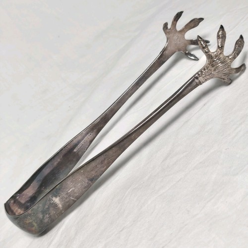 Sugar tongs silver plate claw - sugar,
