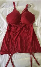 Next Red Padded Cami Suspender. Size 36dd. Brand New With Tags.