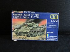 UM  MODELS.RUSSIAN LIGHT TANK T-70M. 1.72 SCALE.