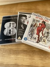 Fellini DVDs: 8 1/2; La Strada; Amarcord. Region 2
