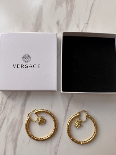 Versace gold hoop - gold,