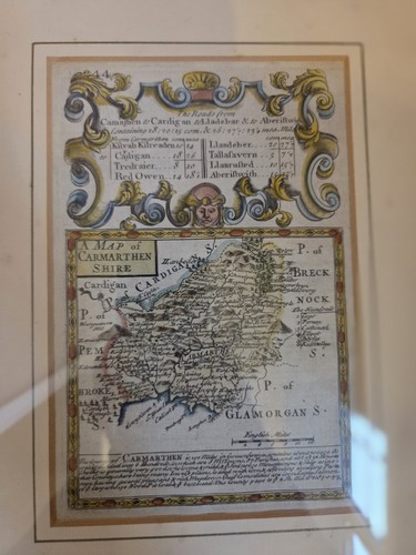 Map camarthenshire double - of,
