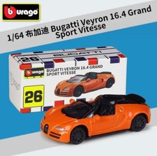 Bburago 1:64 Bugatti Veyron 16.4 Grand Sport Vitesse Diecast Metal Model Car