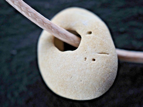 Natural hag stone pendant - ,